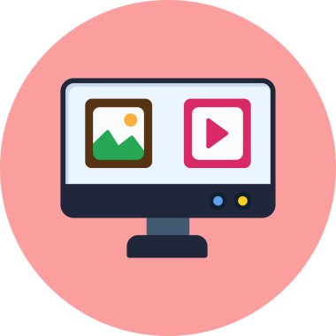 Web simgesi vektör illüstrasyonu