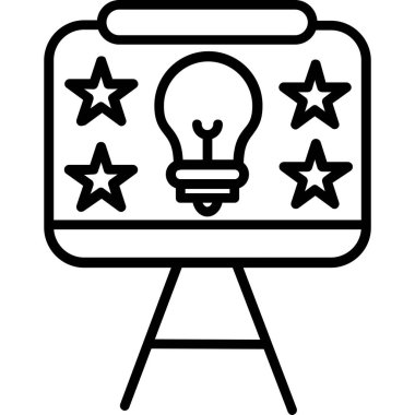 yaratıcı fikir vektör simgesi