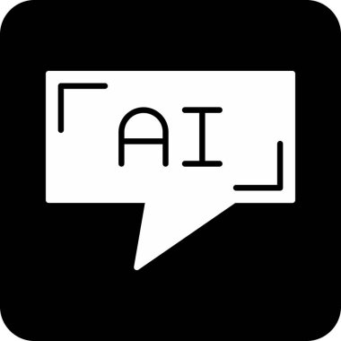 Konuş. Web simgesi basit bir illüstrasyon. sohbet