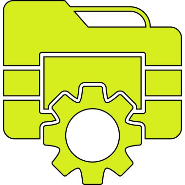 dişli simgesi vektör illüstrasyonu