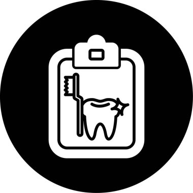 Diş simgesi, vektör illüstrasyonu