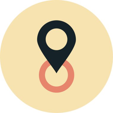 Konum İşaretleyici vektör simgesi