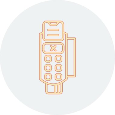 akıllı smartwatch ikon vektör çizimi