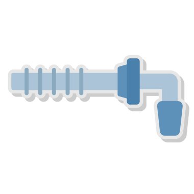 karikatür karalama çekici beyaz arkaplanda izole