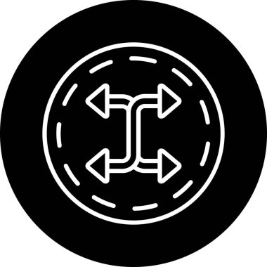 ok simgesinin vektör illüstrasyonu