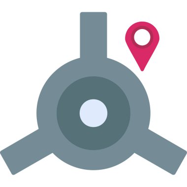 konum pin simgesi vektör illüstrasyonu