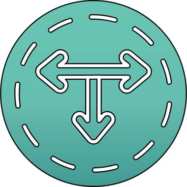 Bir okun çizgi film simgesinin vektör çizimi