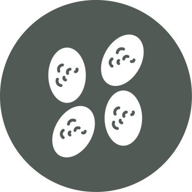Yumurta ikonu vektör illüstrasyonu