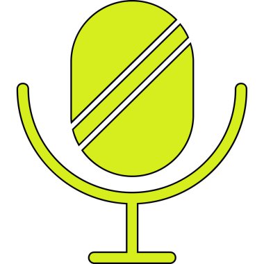 mikrofon simgesi vektör illüstrasyonu