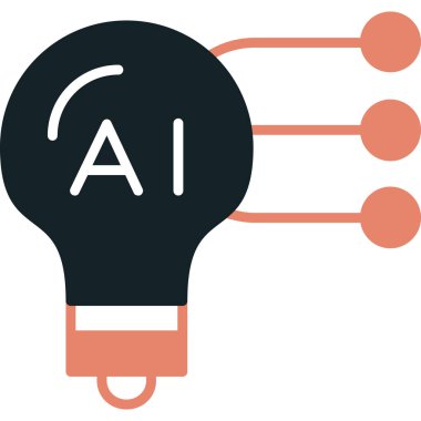 Ampul vektör çizimine sahip robot