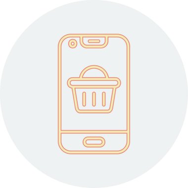 Alışveriş sepeti ikonu. vektör illüstrasyonu