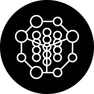 şebeke. Web simgesi basit illüstrasyon