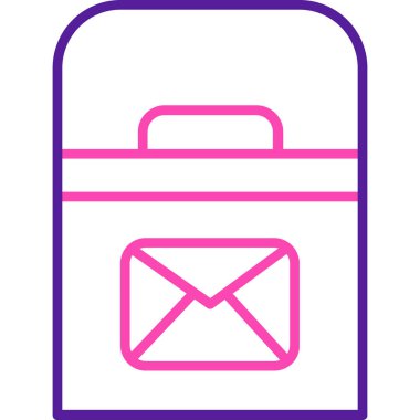 Zarf. Web simgesi basit illüstrasyon