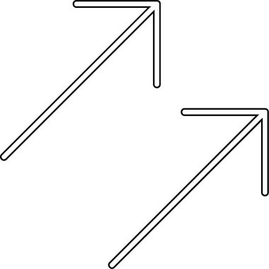 ok yönü simgesi ana hat biçiminde