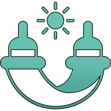 vector illustration of a cartoon icon of a thermometer