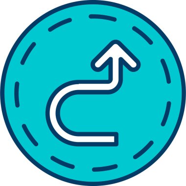 Yön ok simgesi. özet yön vektör işareti