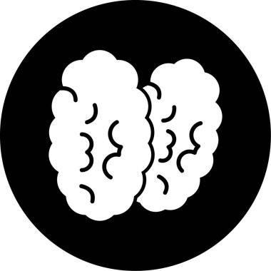 beyin ikonu vektör illüstrasyonu