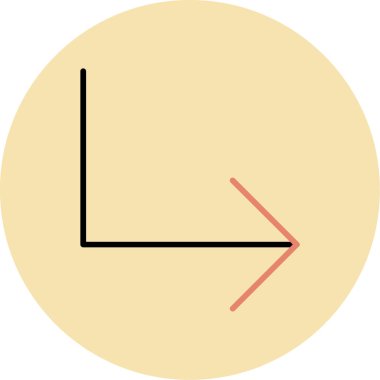 ok simgesinin vektör illüstrasyonu