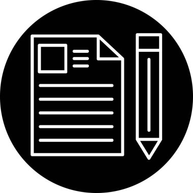 Belge. Web simgesi basit illüstrasyon