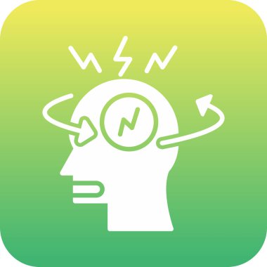 Tek bir izole kafa için vektör çizimi