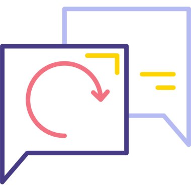 ileti ikonu vektör illüstrasyonu