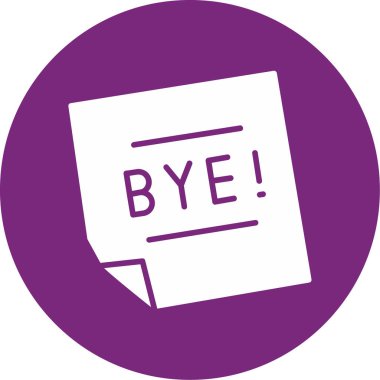 Bir işaret simgesinin vektör illüstrasyonu