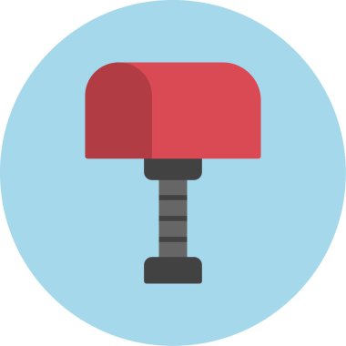 Lambayı yak. Basit illüstrasyon