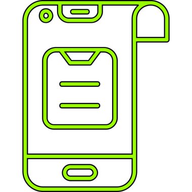 akıllı telefon simgesi vektör illüstrasyonu