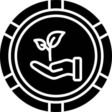 bitki simgesi vektör illüstrasyon tasarımı