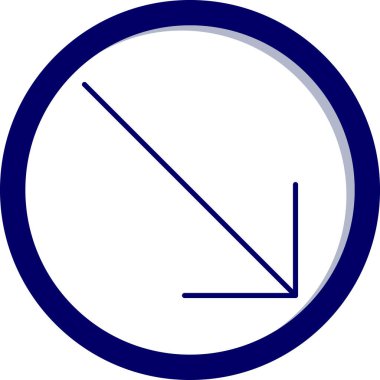 Ok. Web simgesi basit illüstrasyon