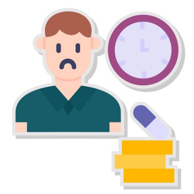 Pano ve kontrol listesi vektör illüstrasyon tasarımlı adam