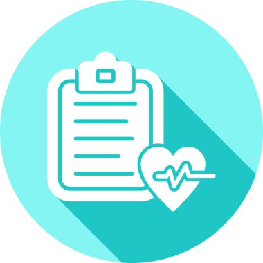 Hasta Dosyası simgesi, vektör illüstrasyonu