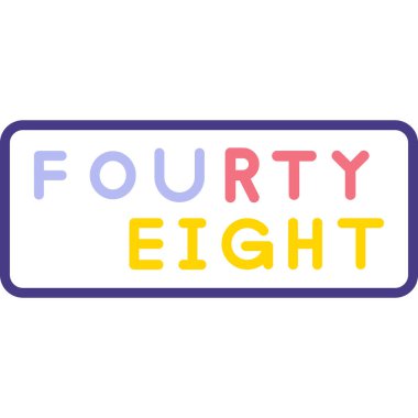 4 numaralı vektör logo tasarım şablonu