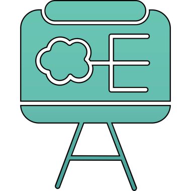 Modern eğitim ikonunun vektör illüstrasyonu