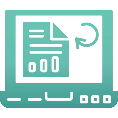 Bilgisayar. Web simgesi basit illüstrasyon