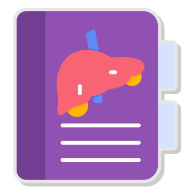 İnsan karaciğer ikonu vektörü. İnce çizgi işareti. renk sembolü çizimi