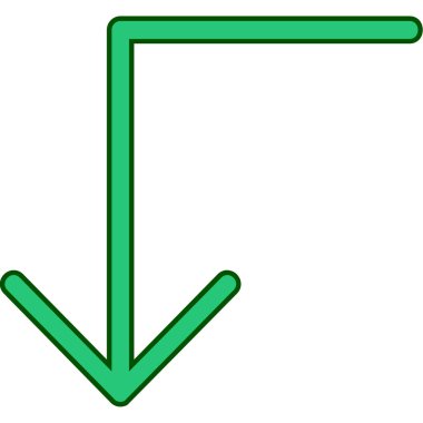 ok simgesi işaret vektör illüstrasyonu