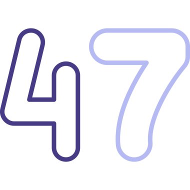 6 sayısının vektör illüstrasyonu