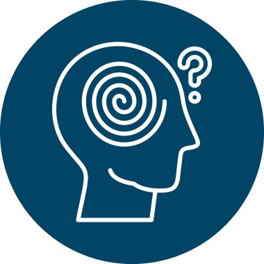 Beyin simgesinin vektör illüstrasyonu