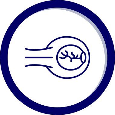 Mavi bir simgenin vektör illüstrasyonu