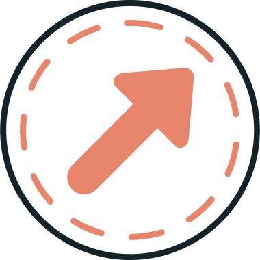 ok simgesi vektör illüstrasyonu