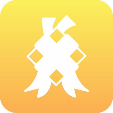 Bir noel simgesinin vektör illüstrasyonu