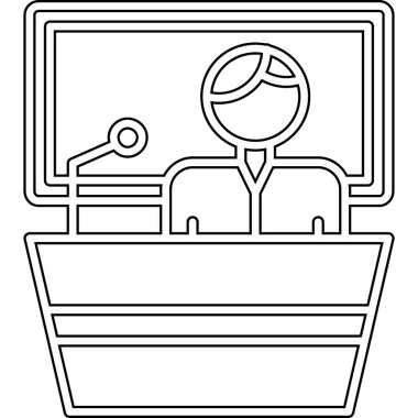 Ofis tasarımı, vektör illüstrasyonu