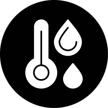 Sıcaklık. Web simgesi basit tasarım