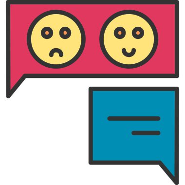 Sohbet simgesi vektör illüstrasyonu