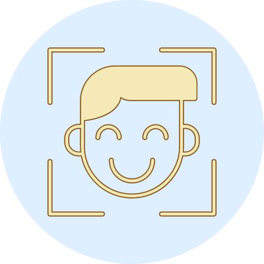 Adamım. Web simgesi basit illüstrasyon