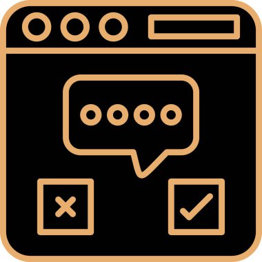 Konuş. Web simgesi basit tasarım