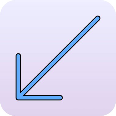 ok simgesi, vektör illüstrasyonu izole edildi