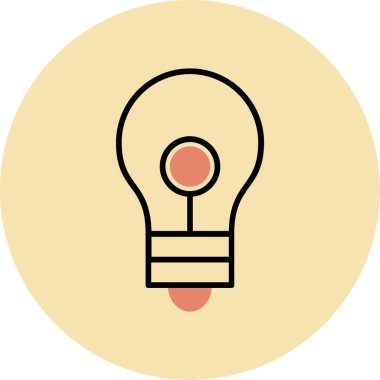 ampul simgesi vektör illüstrasyonu