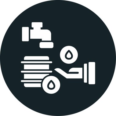 yağ ikonu vektör illüstrasyonu